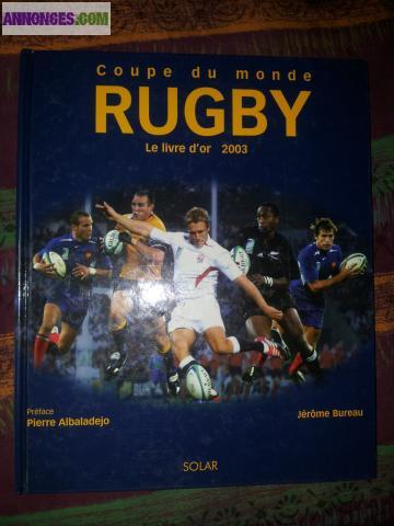 Livres de boxe et de rugby + revues