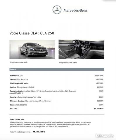 Mercedes CLA 250 Sensation 4MATIC 7G-DCT