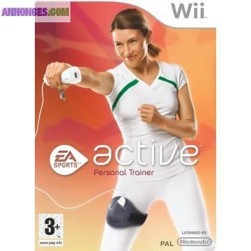 Console Wii noire + WiiFit plus + 5 jeux fitness et sports