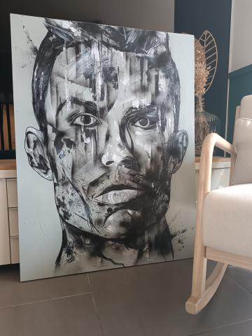 Toile RONALDO CR7 peinture unique