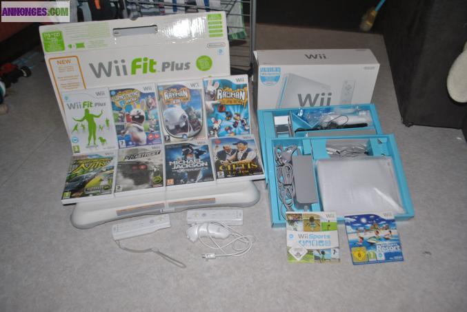 Wii + wii fit plus