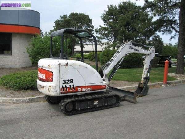 Mini pelle bobcat 329 < 7t