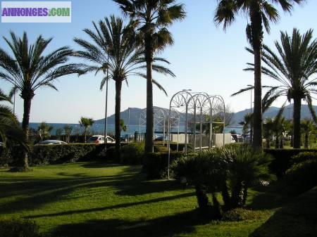 Studio-cabine en résidence sécurisée front de mer à Cannes