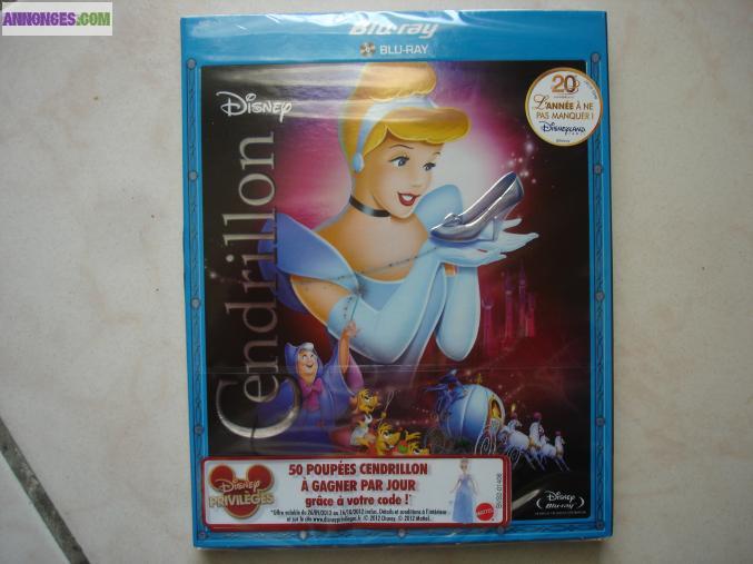 Dvd bluray cendrillon