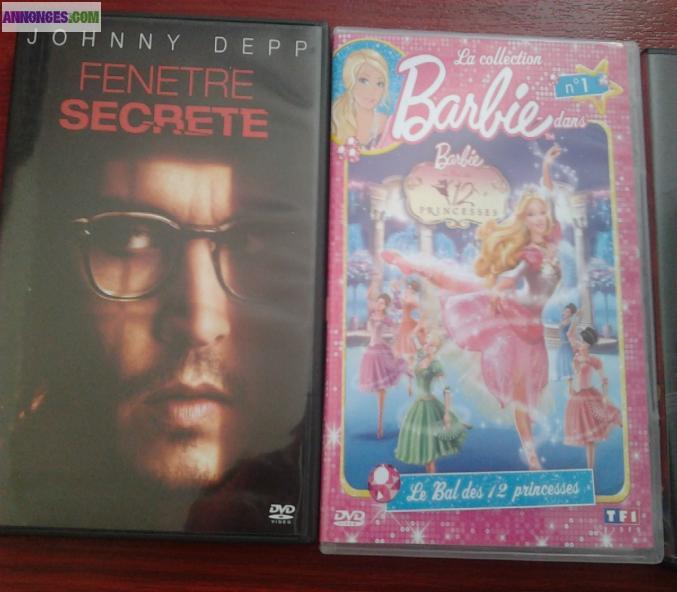 DVDs dessins animés et films - 2€ l'unité