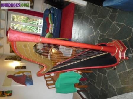 Harpe de concert camac electroacoustique atlandide