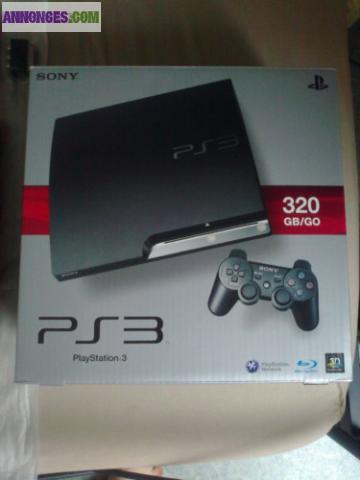 CONSOLE SONY PS3 SLIM 320Go + 7 JEUX + MANETTES