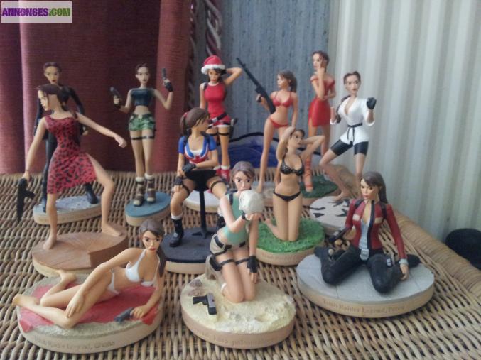 Figurines Lara Croft + Fiches Descriptives