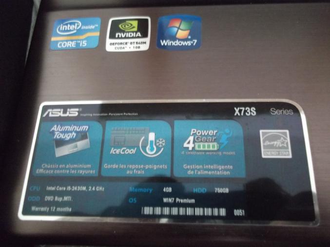 Asus X73S  