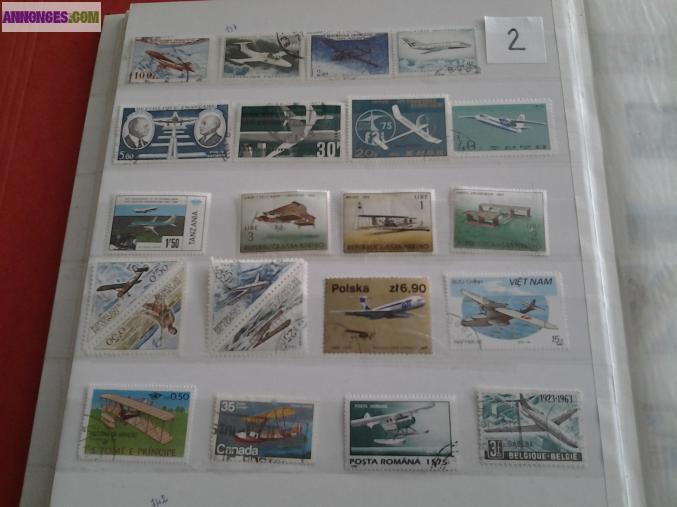 Timbres theme :AVIONS N 2