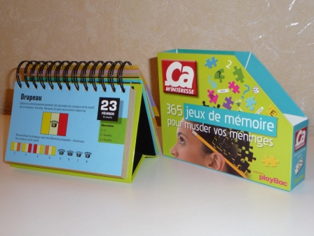 CALENDRIER 365 JEUX DE MEMOIRE