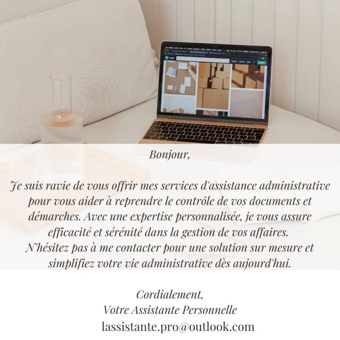 Assistante Administrative pour Particuliers