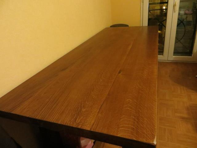 Table chene massif