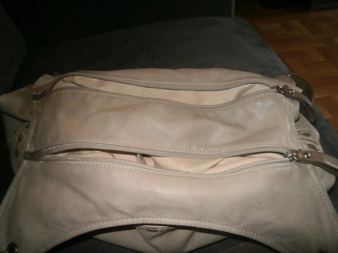 Sac à main EUROLINE beige simili cuir