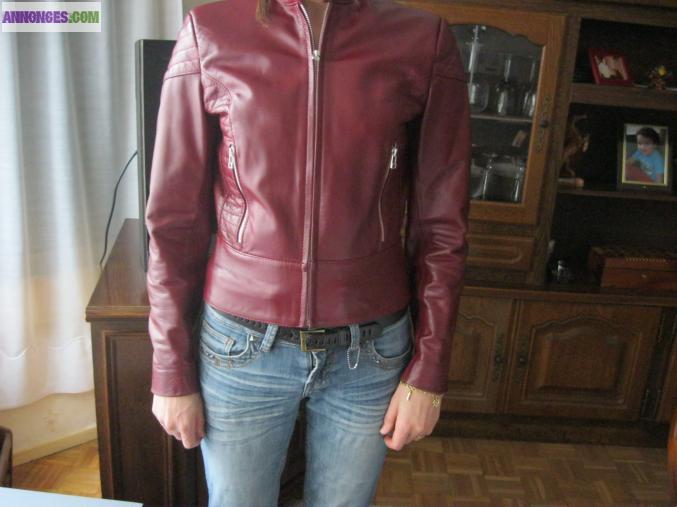 BLOUSON CUIR