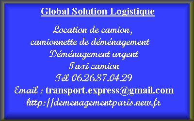 Camionnette avec chauffeur