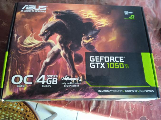 Asus ROG Cerberus OC 4go DDDR5/ Nvidia Geforce 1050ti