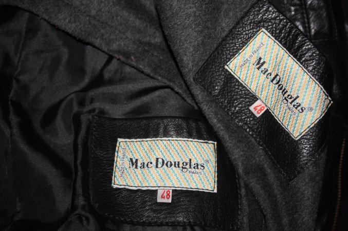 Blouson homme cuir noir T.48 Mac Douglas