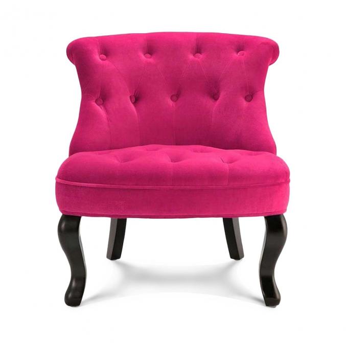 Fauteuil baroque rose