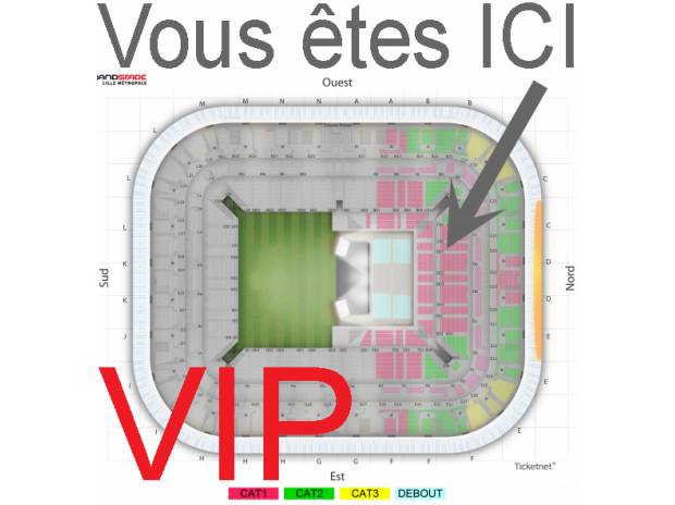 4 place cat. 1 V.I.P RIHANNA grand stade LILLE metropole