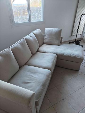 Canapé 3 places avec méridienne