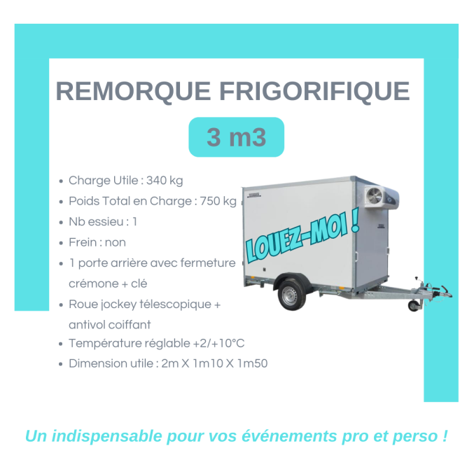 Location remorque frigorifique