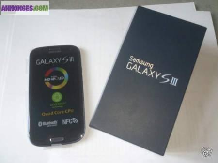 Galaxy S3 16Go Noir dans la boite