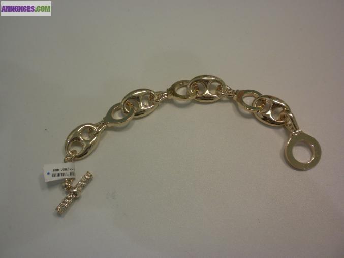 Bracelet plaqué or neuf