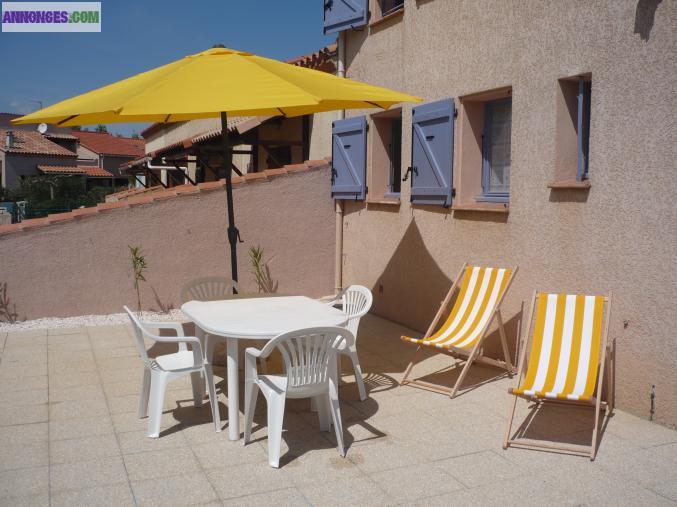 Maison à la plage ( 2 appartements) à ste marie 66470