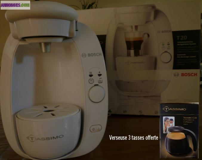 Tassimo blanche + verseuse offerte