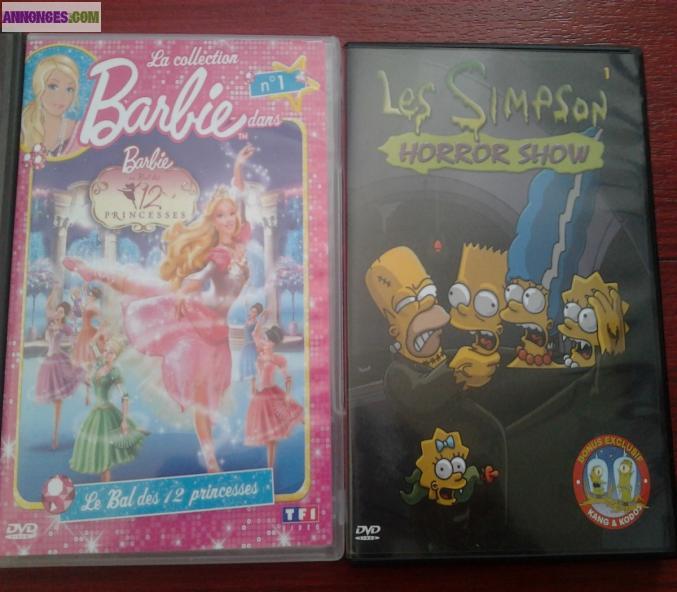 DVDs dessins animés et films - 2€ l'unité