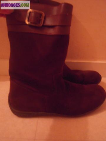 Bottines marron taille 38 femme ou enfant