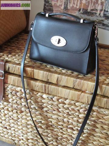 Petit sac cuir noir