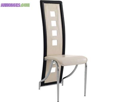 Table+6 chaises+ meuble tv