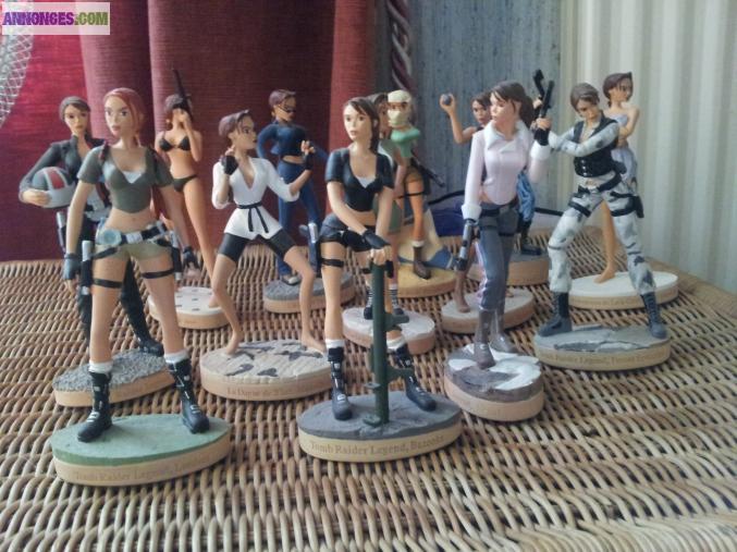 Figurines Lara Croft + Fiches Descriptives