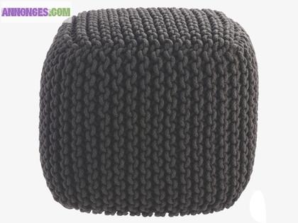 Knot pouf en fil de coton