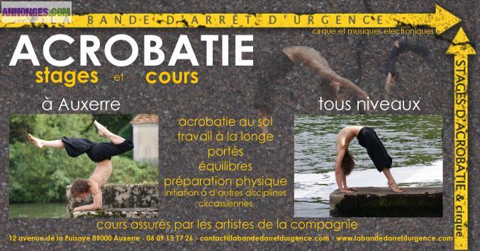 Stages et cours d'acrobatie