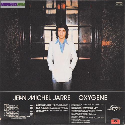 DISQUE VINYLE JEAN MICHEL JARRE 33T