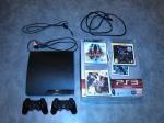 Ps3 silm 320 go, deux manettes et 3 jeux - Miniature