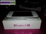 Iphone 4s blanc 16 gb garantie 14 juin 2013+10 coques - Miniature