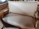 Canapé + 2 fauteuils louis xv doré feuille d'or - Miniature